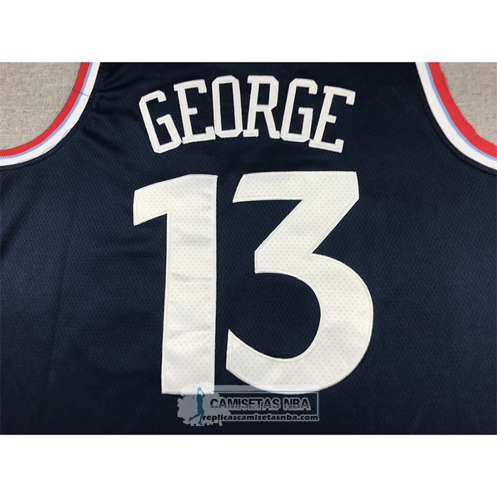 Camiseta Los Angeles Clippers Paul George NO 13 Icon 2024-25 Azul